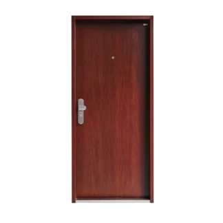 Bezpečnostné dvere Securido hladké, mahagón